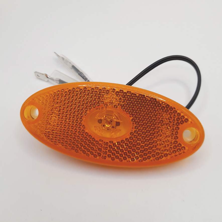 Luz de gálibo lateral LED, 12 V, Ovalada